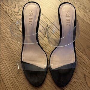 Schutz Ariella black sandal size 9 preowned